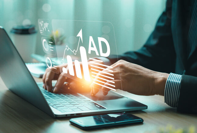 Digital marketing commerce online sale concept, Promotion of products or services through digital channels search engine, social media, email, website, Digital Marketing Strategies