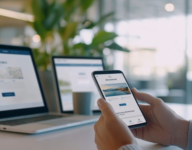 mobile friendly website with responsive design