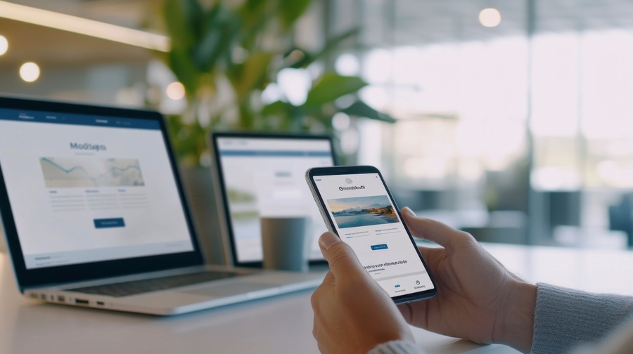 mobile friendly website with responsive design